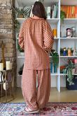 Vivienne Plaid Heathcliff Blouse Olive & Russet